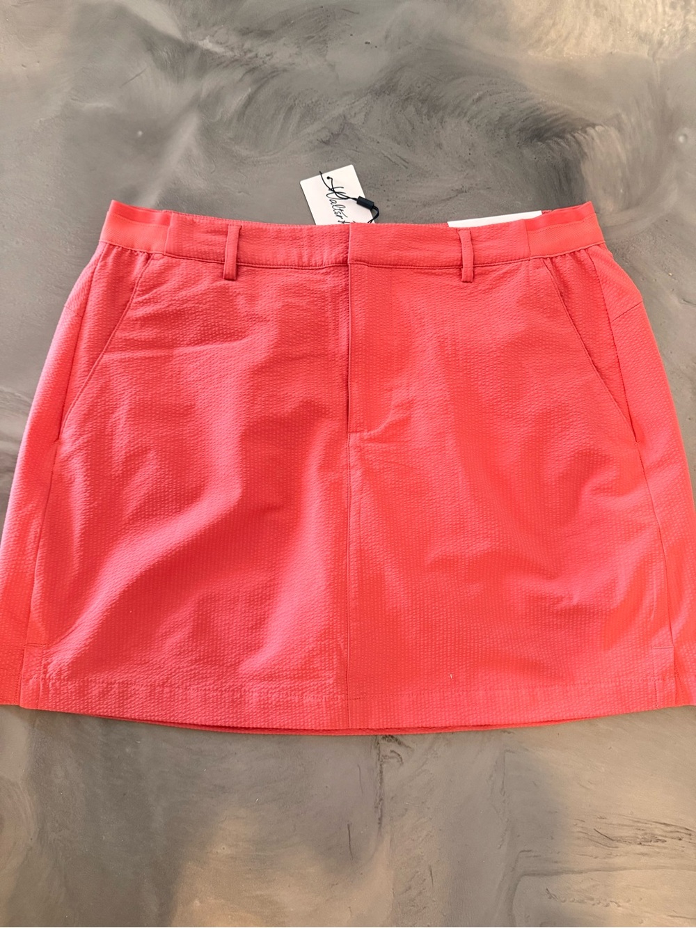 NWT Walter Hagen Coral Textured Skirt with Built in shorts